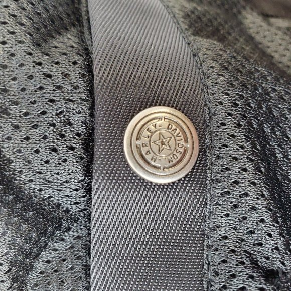 Harley-Davidson Women's Med Nylon & Mesh Black/Orange Motorcycle Riding Jacket - Picture 14 of 16